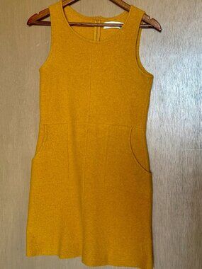 Sparrow Yellow Wool Dress – Mod!